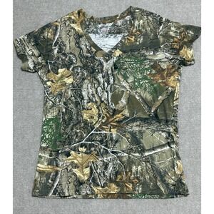 Magellan Outdoors Shirt Womens XL Camo Hunt Gear‎ Realtree Edge Short Sleeve Tee